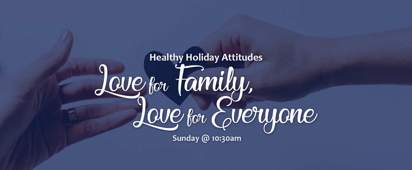 Healthy Holiday Attitudes sermon series