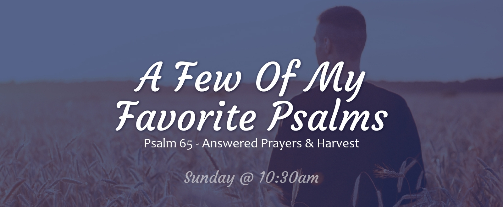 A Few Of My Favorite Psalms sermon series